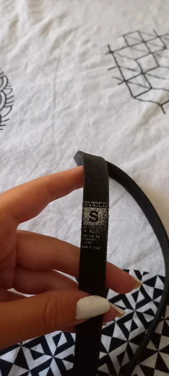 Ceinture H&M 36 noire et argentée – photo 3
